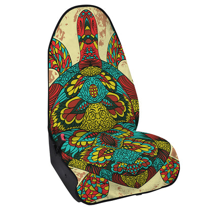 Native Bohemian Sea Turtle Print Waterproof Car Seat Cover