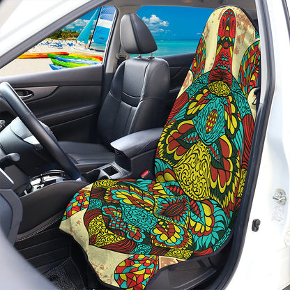 Native Bohemian Sea Turtle Print Waterproof Car Seat Cover