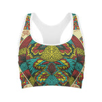 Native Bohemian Sea Turtle Print Women's Sports Bra