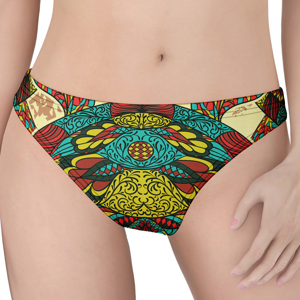 Native Bohemian Sea Turtle Print Women's Thong