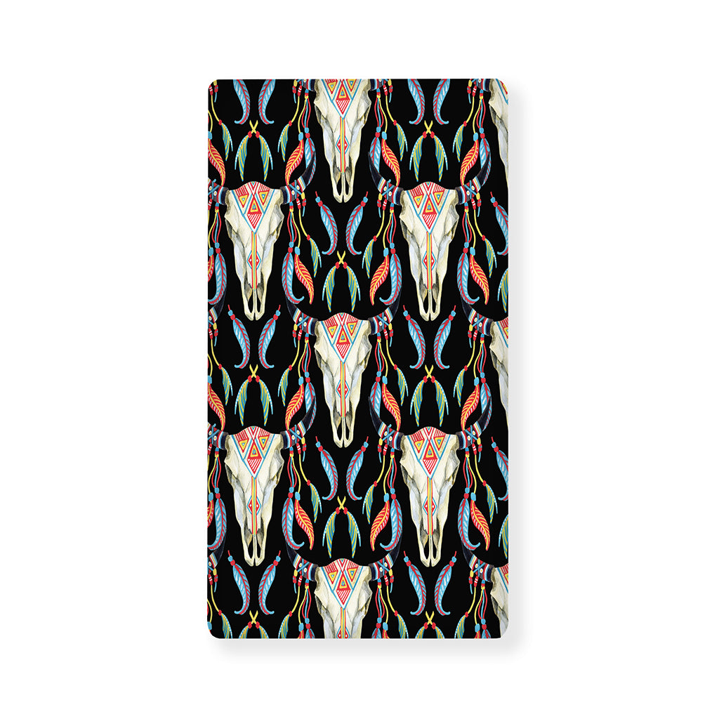 Native Buffalo Pattern Print Baby Crib Sheet