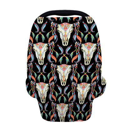 Native Buffalo Pattern Print Baby Seat Cover