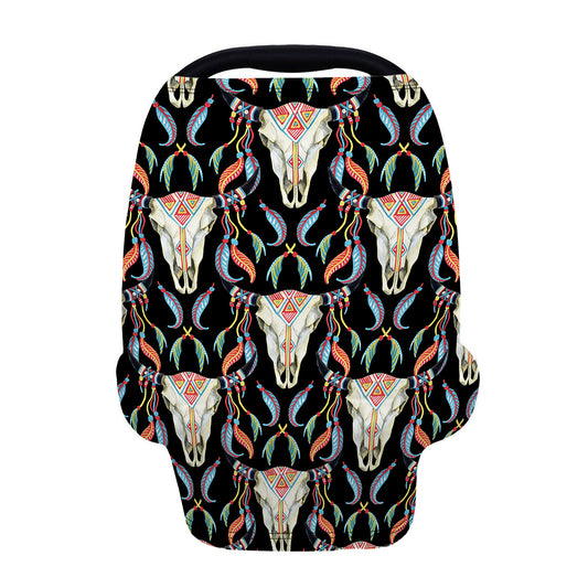 Native Buffalo Pattern Print Baby Seat Cover