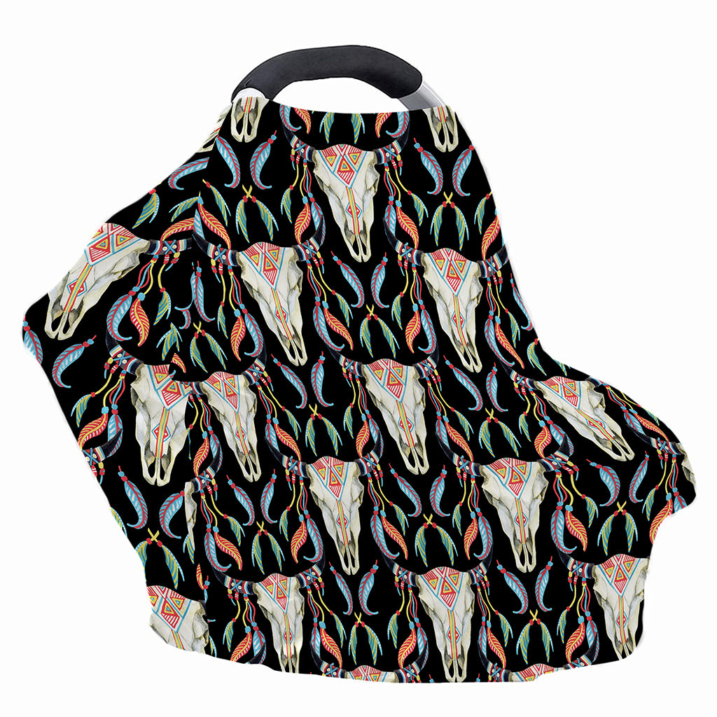 Native Buffalo Pattern Print Baby Seat Cover