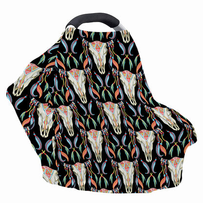 Native Buffalo Pattern Print Baby Seat Cover