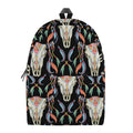 Native Buffalo Pattern Print School Backpack