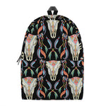 Native Buffalo Pattern Print Backpack