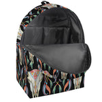 Native Buffalo Pattern Print Backpack