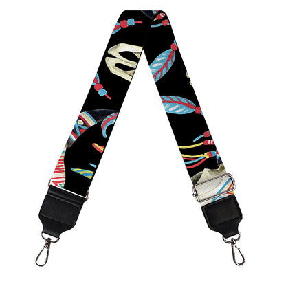 Native Buffalo Pattern Print Bag Strap