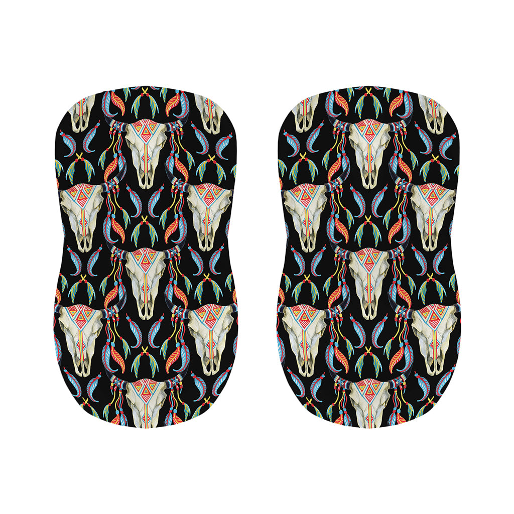 Native Buffalo Pattern Print Bar Stool Covers