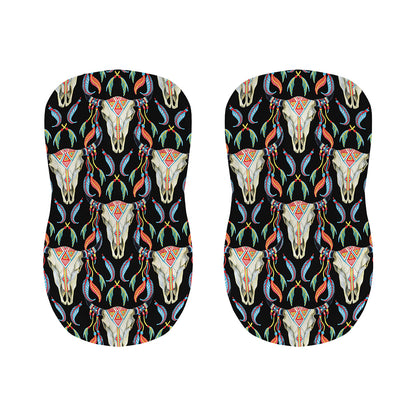Native Buffalo Pattern Print Bar Stool Covers