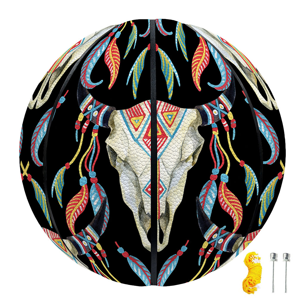 Native Buffalo Pattern Print Basketball