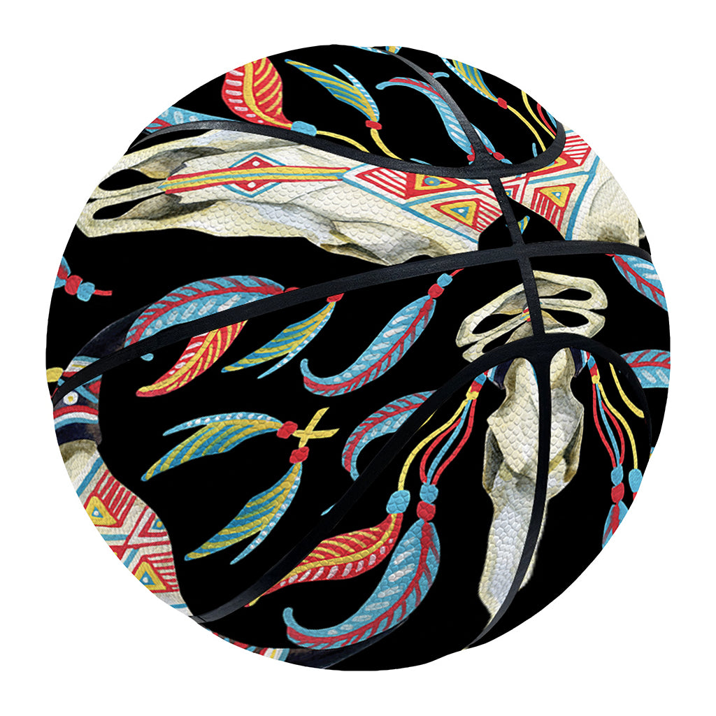 Native Buffalo Pattern Print Basketball