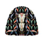 Native Buffalo Pattern Print Beanie