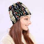 Native Buffalo Pattern Print Beanie
