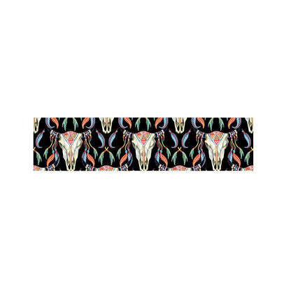 Native Buffalo Pattern Print Bed Runner