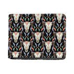 Native Buffalo Pattern Print Bifold Wallet