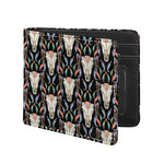 Native Buffalo Pattern Print Bifold Wallet