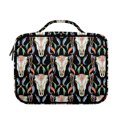 Native Buffalo Pattern Print Briefcase Bible Bag