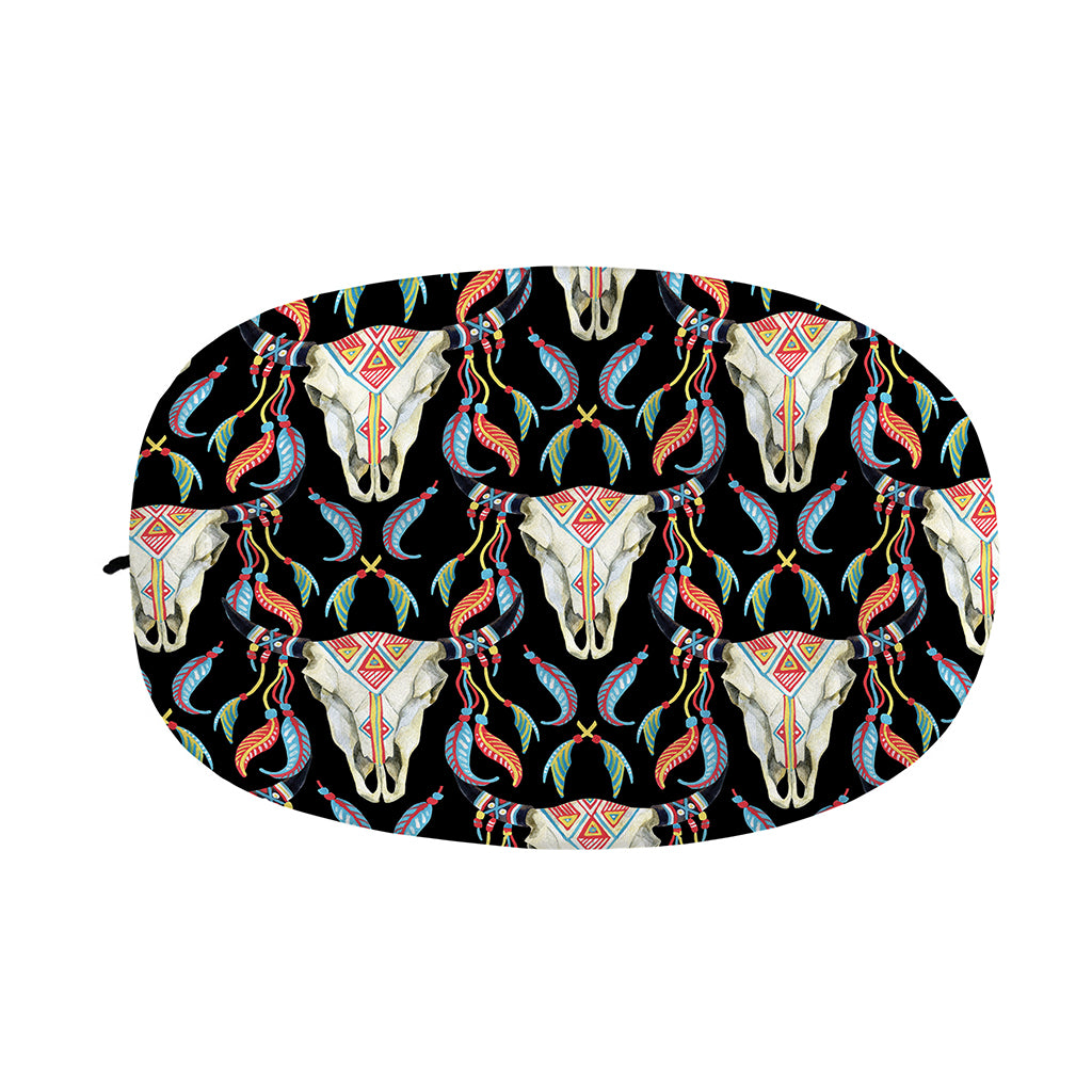 Native Buffalo Pattern Print Car Side Mirror Covers