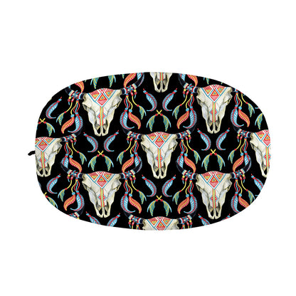 Native Buffalo Pattern Print Car Side Mirror Covers