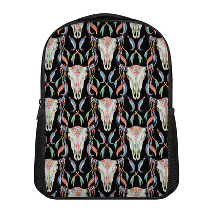 Native Buffalo Pattern Print Casual Backpack