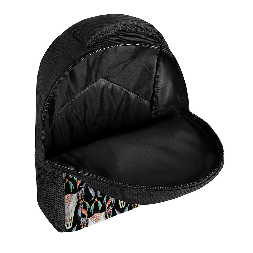 Native Buffalo Pattern Print Casual Backpack