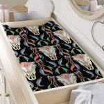 Native Buffalo Pattern Print Changing Pad Cover