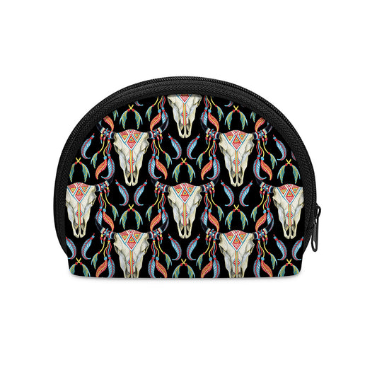 Native Buffalo Pattern Print Coin Purse