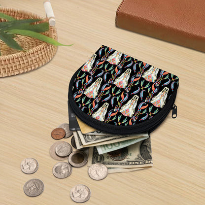 Native Buffalo Pattern Print Coin Purse