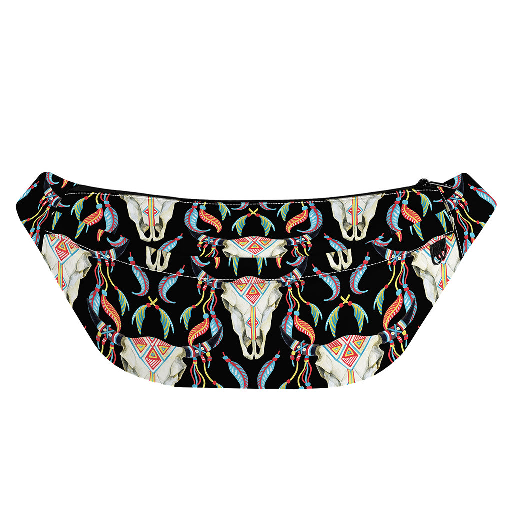Native Buffalo Pattern Print Fanny Pack