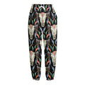 Native Buffalo Pattern Print Fleece Lined Knit Pants