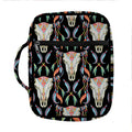 Native Buffalo Pattern Print Front Pocket Bible Bag