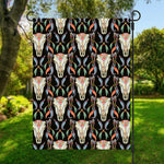 Native Buffalo Pattern Print Garden Flag