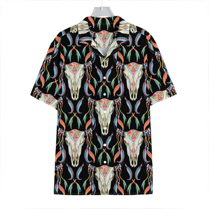 Native Buffalo Pattern Print Hawaiian Shirt