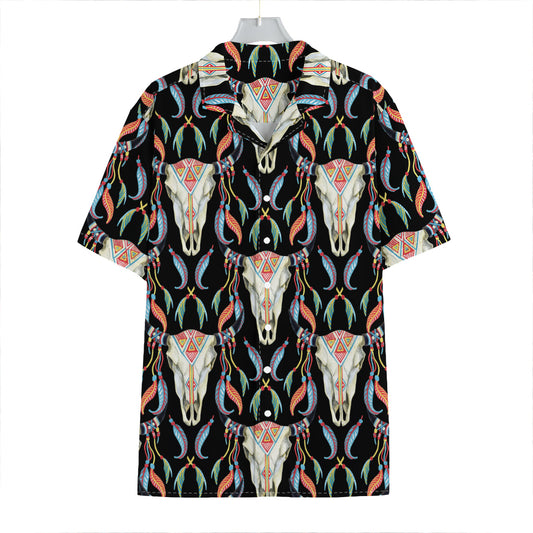 Native Buffalo Pattern Print Hawaiian Shirt
