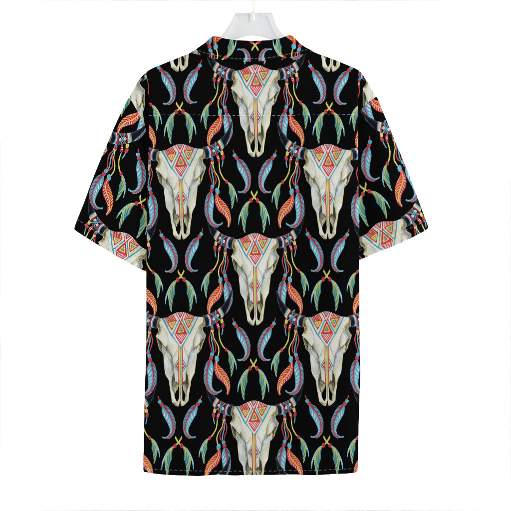 Native Buffalo Pattern Print Hawaiian Shirt