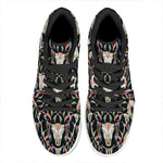 Native Buffalo Pattern Print High Top Leather Sneakers