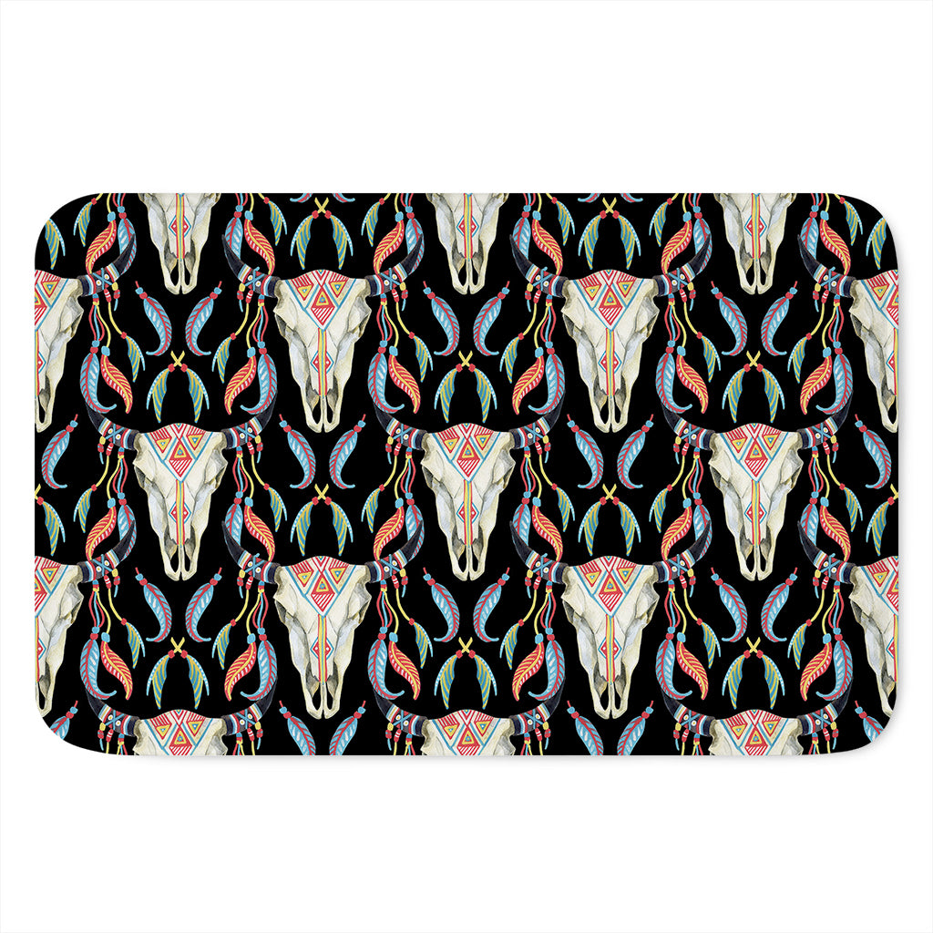 Native Buffalo Pattern Print Indoor Door Mat
