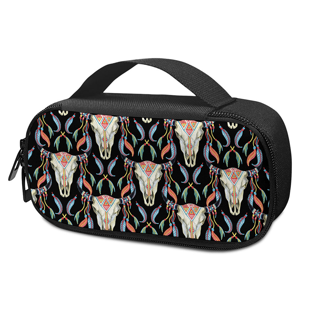 Native Buffalo Pattern Print Insulin Cooler Travel Case