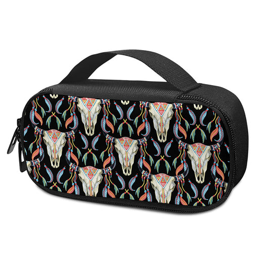 Native Buffalo Pattern Print Insulin Cooler Travel Case