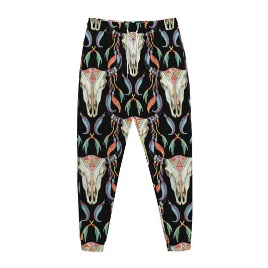Native Buffalo Pattern Print Jogger Pants