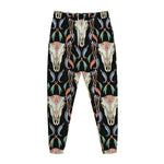 Native Buffalo Pattern Print Jogger Pants