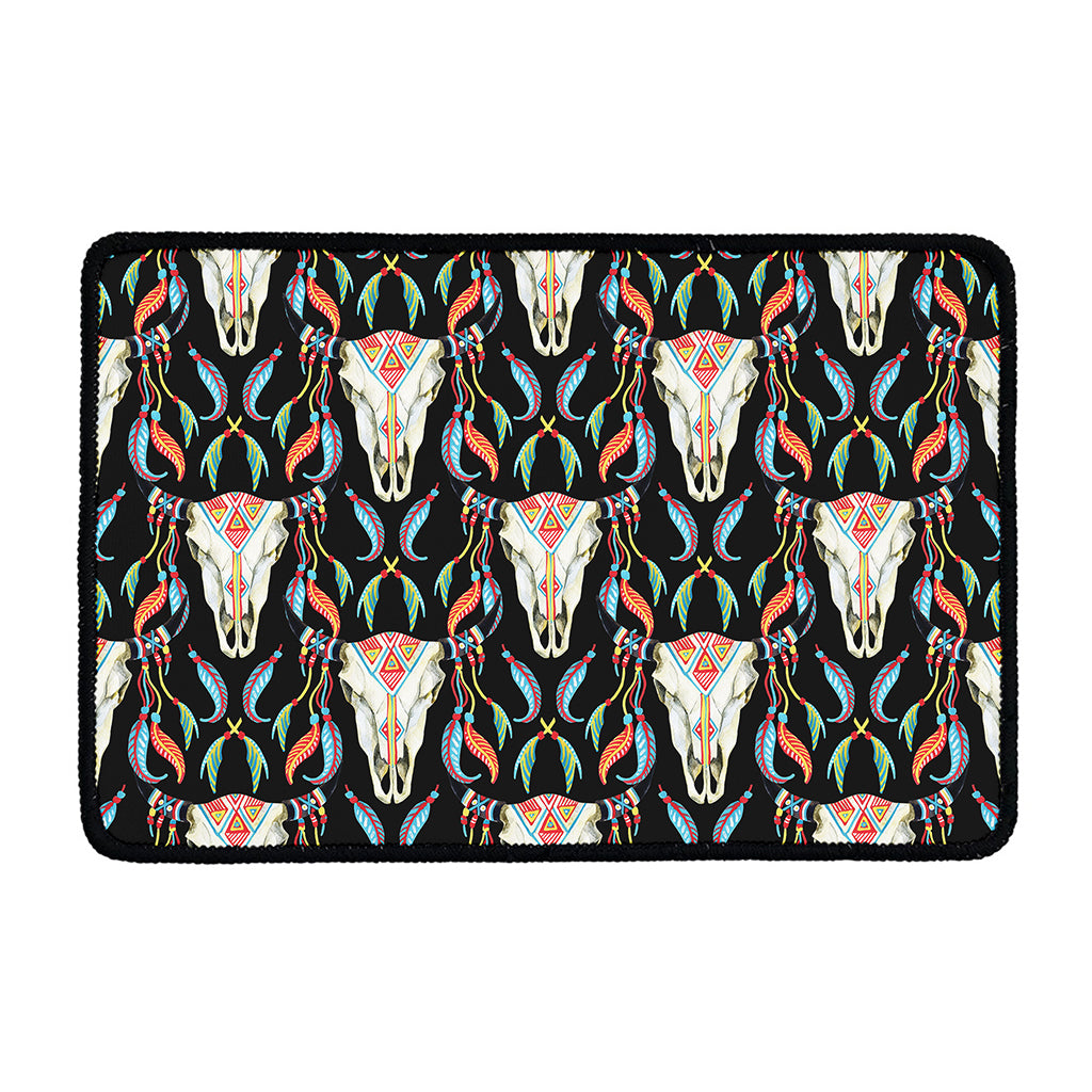 Native Buffalo Pattern Print Kitchen Mat