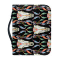 Native Buffalo Pattern Print Leather Bible Cover