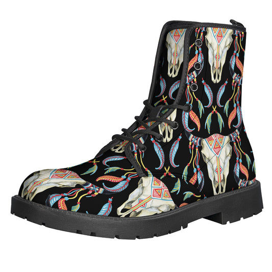 Native Buffalo Pattern Print Backpack