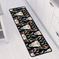 Native Buffalo Pattern Print Long Kitchen Mat