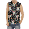 Native Buffalo Pattern Print Men's Fitness Tank Top