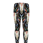 Native Buffalo Pattern Print Men's leggings