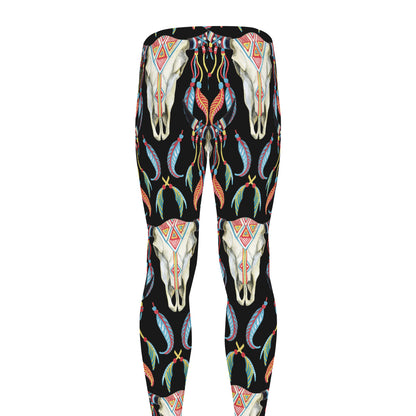 Native Buffalo Pattern Print Men's leggings